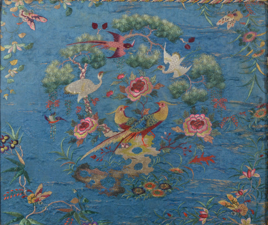 Chineese Embroidery - 18th or early 19th century - Exotic Birds and Flowers