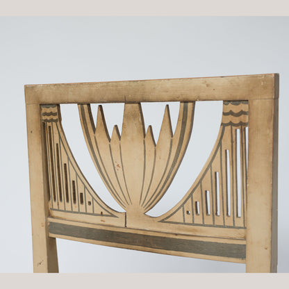 Set of Four Neoclassical Painted Dining Chairs