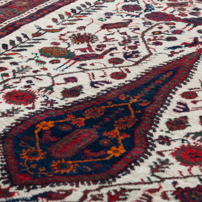 Vintage Hand-Knotted Rug with Tree of Life Design - 159 cm -124 cm