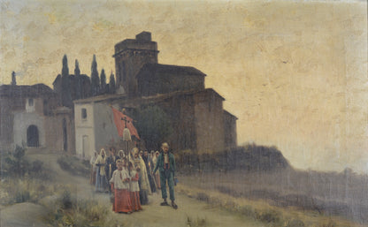 Church Sunset Procession - Miguel CARBONELL Y SELVA