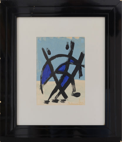 Abstract Figurative Composition – Artist Unidentified