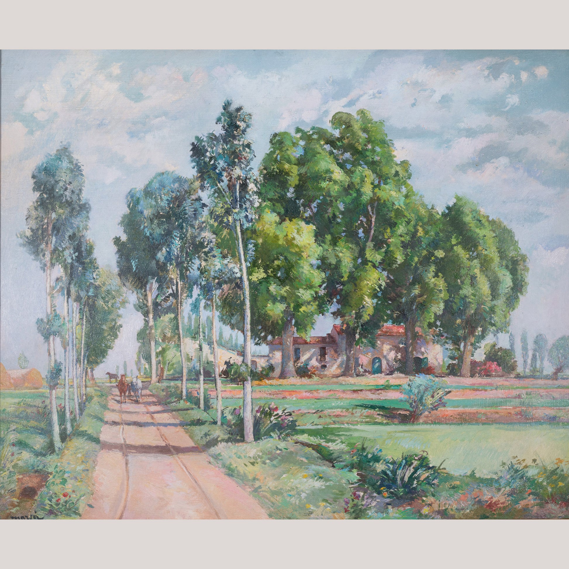 Impressionist Landscape - Signed "Marià" - Modern Decorative