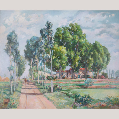 Impressionist Landscape - Signed "Marià" - Modern Decorative