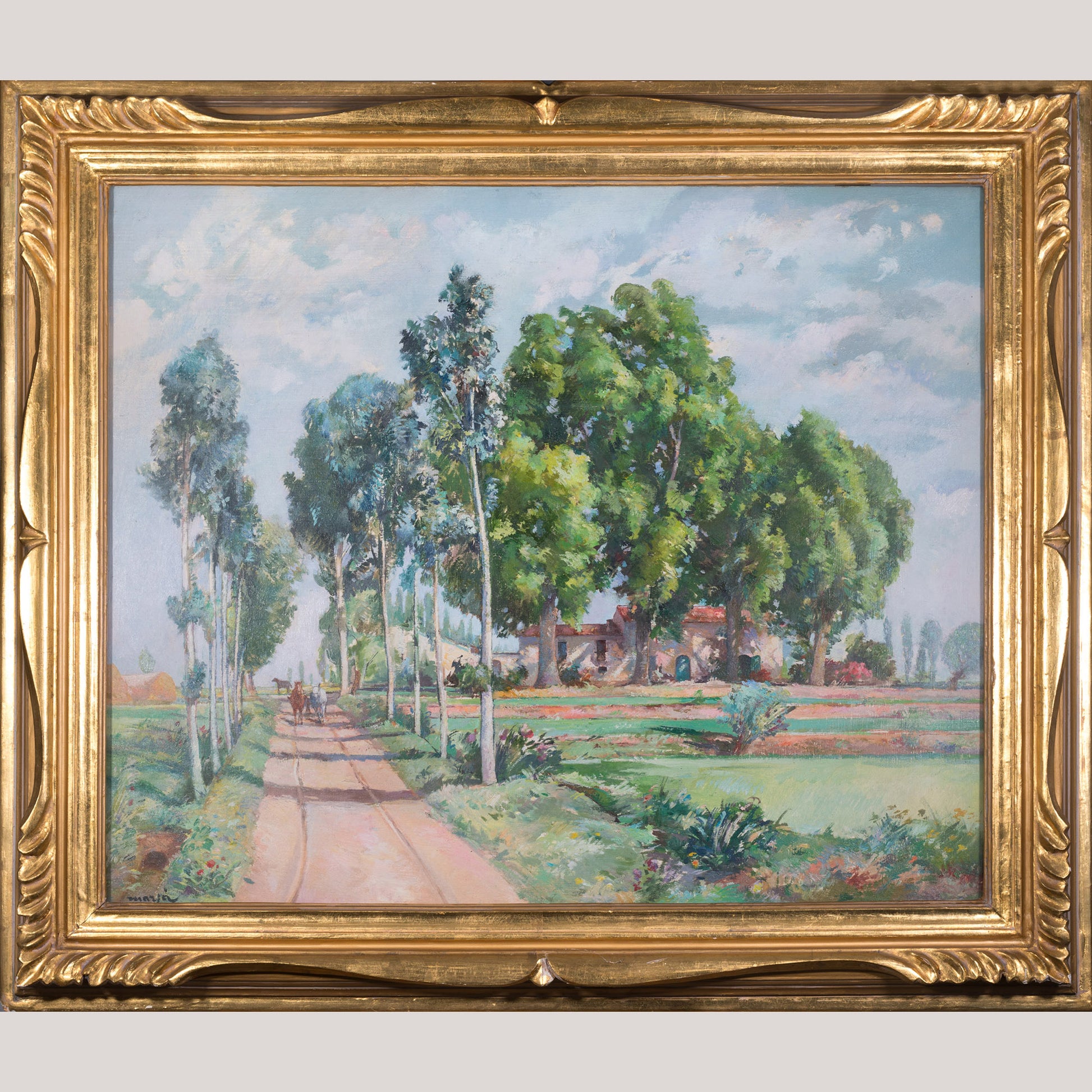 Impressionist Landscape - Signed "Marià" - Modern Decorative