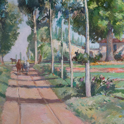 Impressionist Landscape - Signed "Marià" - Modern Decorative