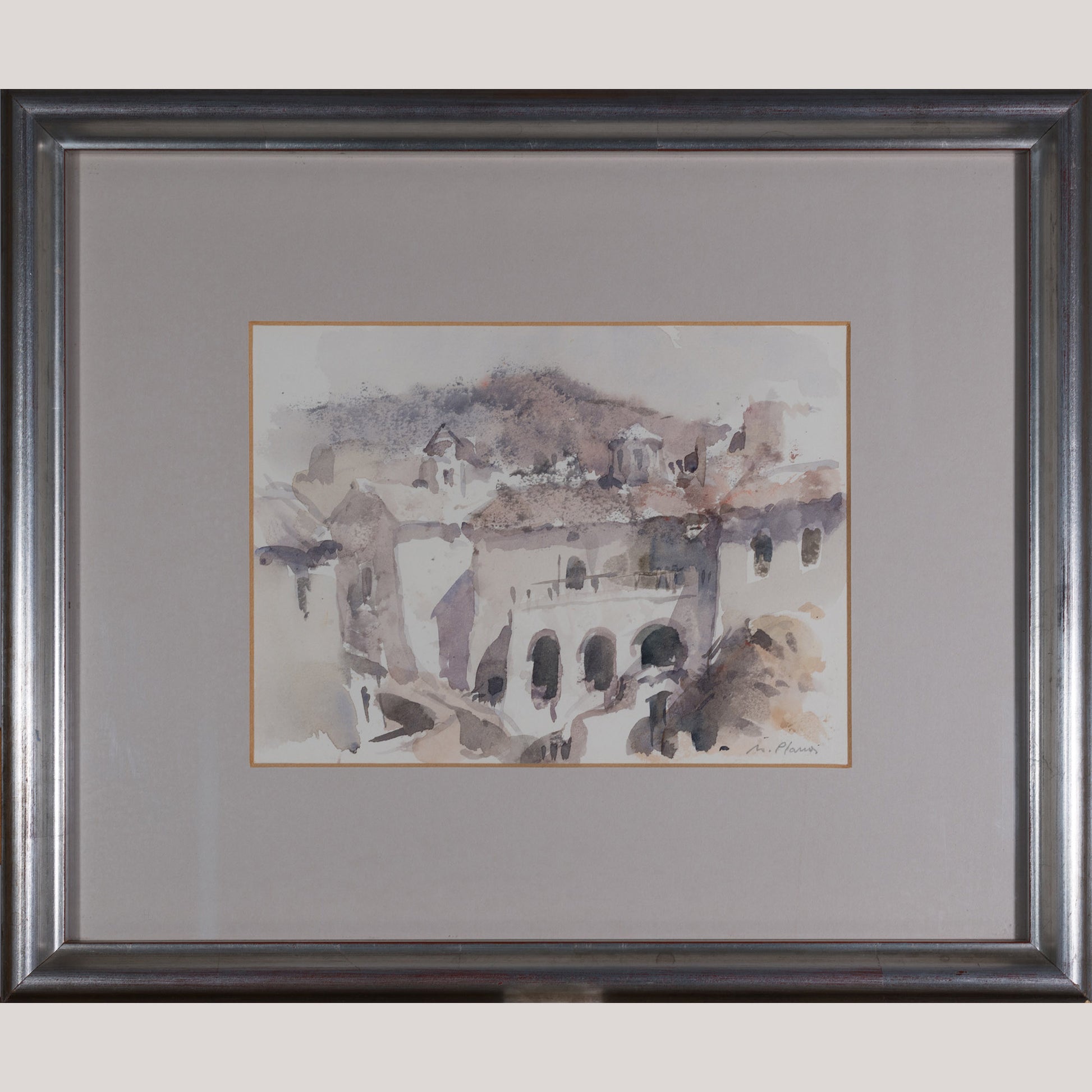 Sunlit Mediterranean Village – Manel Plana - Modern Decorative