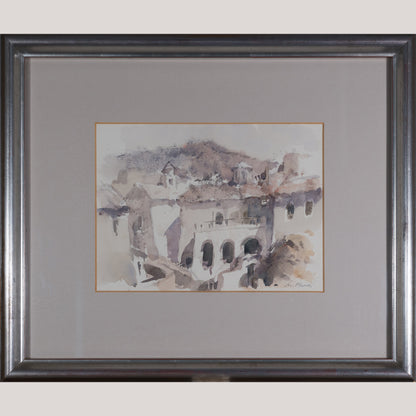 Sunlit Mediterranean Village – Manel Plana - Modern Decorative