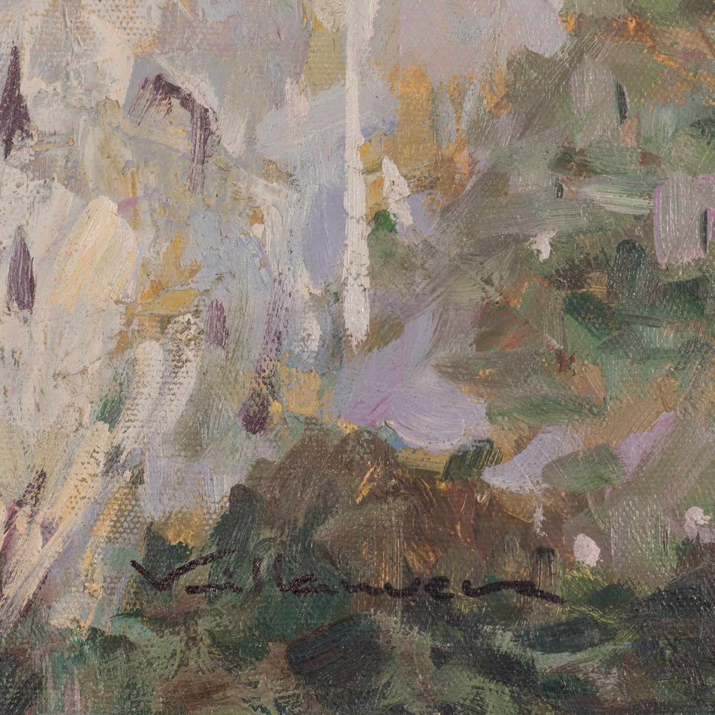 Cattle Drive Beneath a Southern Sky - Oil on Canvas