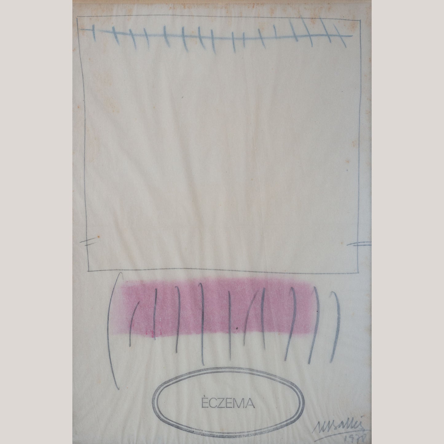 Éczema – Signed Mixed Media Abstract Work