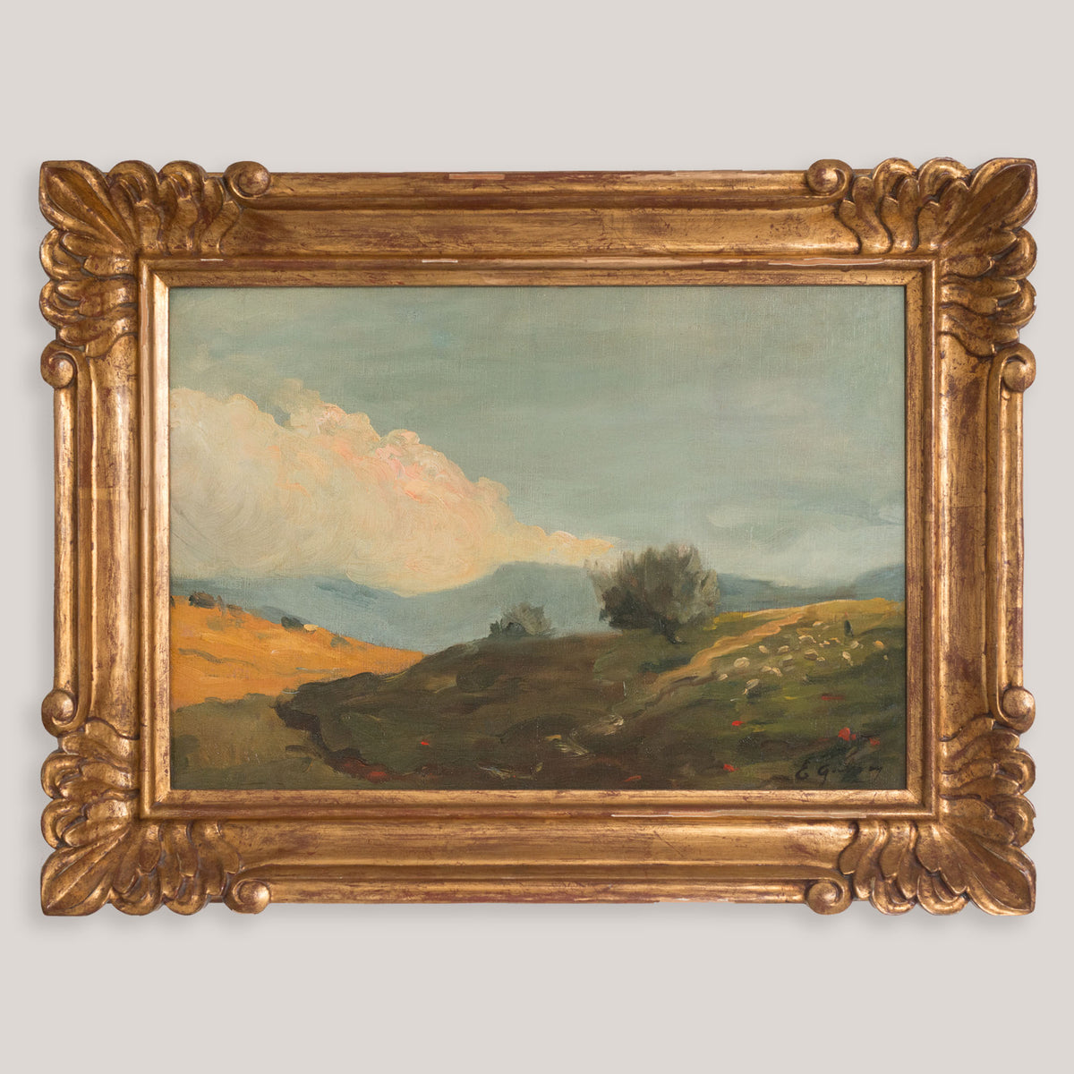 Shepherd and Flock in a Mountain Landscape