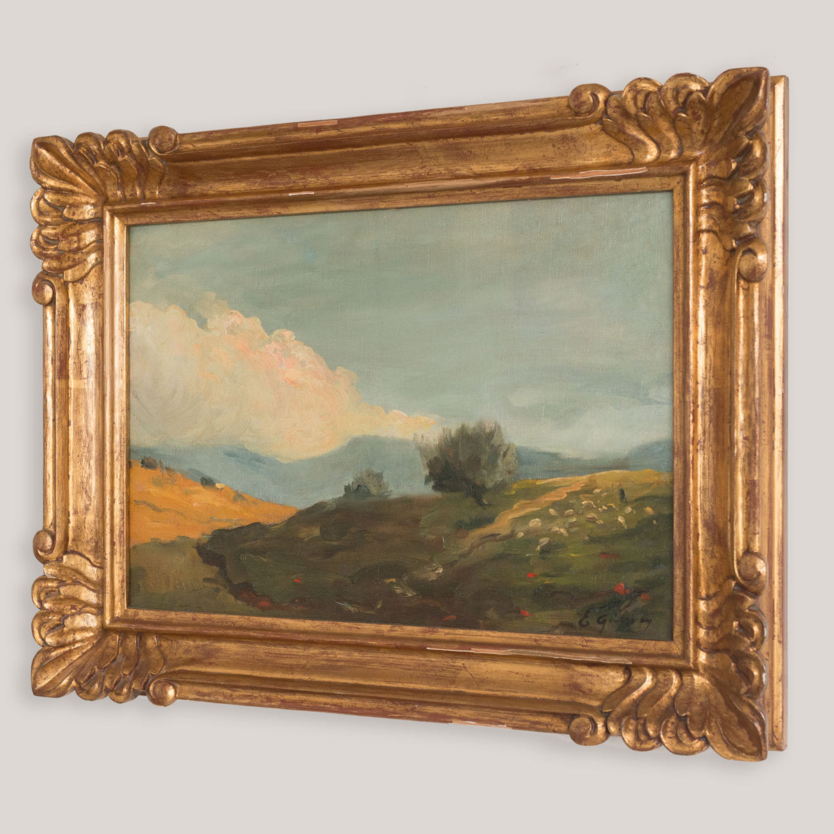Shepherd and Flock in a Mountain Landscape