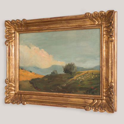 Shepherd and Flock in a Mountain Landscape