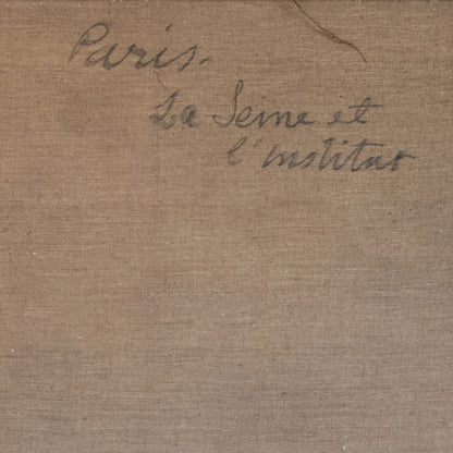 The Seine and the Institut de France, Paris – Labelled “E.G. Benito” -  Follower - Albert Marquet