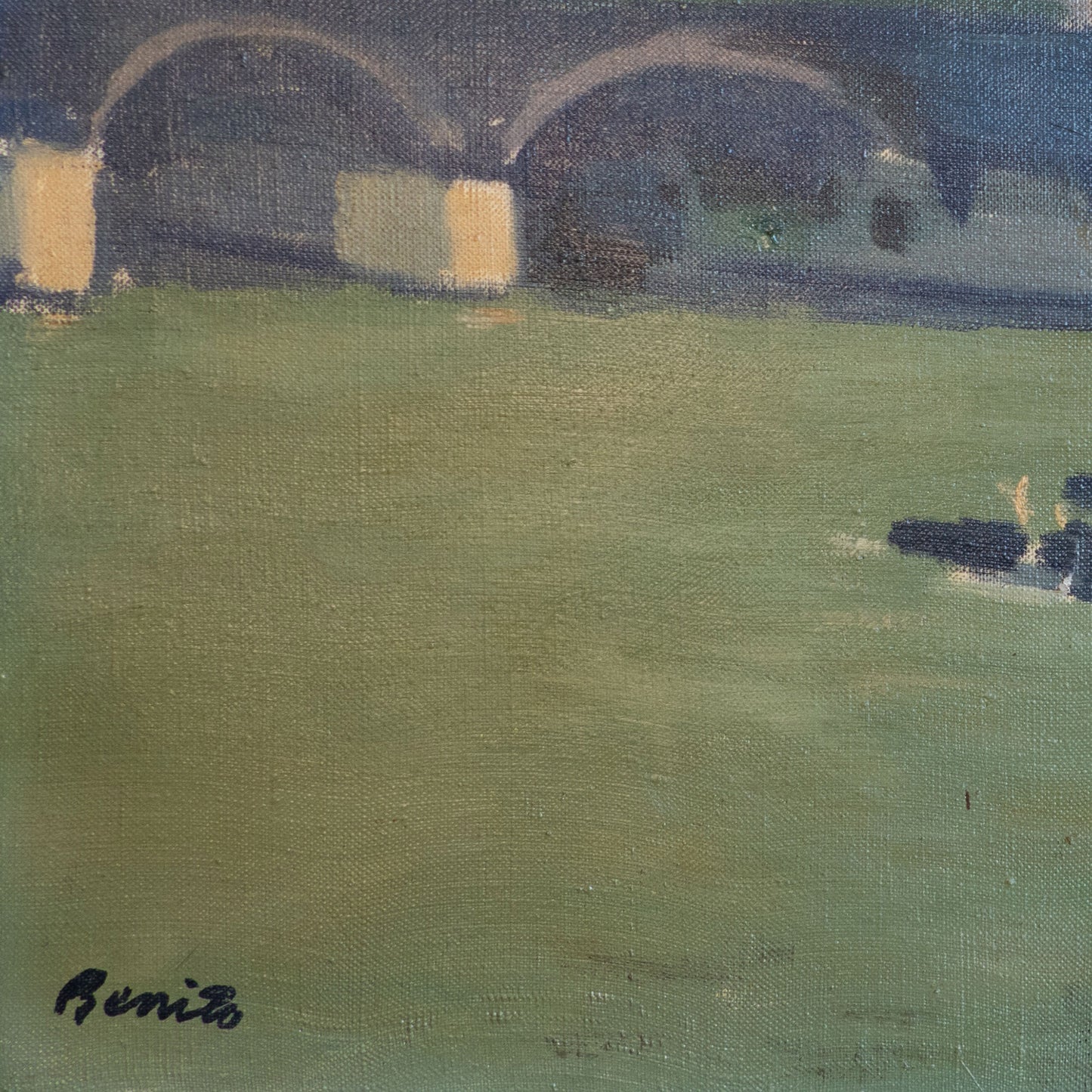 The Seine and the Institut de France, Paris – Labelled “E.G. Benito” -  Follower - Albert Marquet