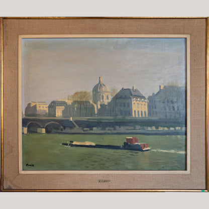 The Seine and the Institut de France, Paris – Labelled “E.G. Benito” -  Follower - Albert Marquet