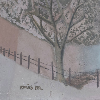 Mid-Century Catalan Landscape – Original Mixed Media by Tomàs Bel