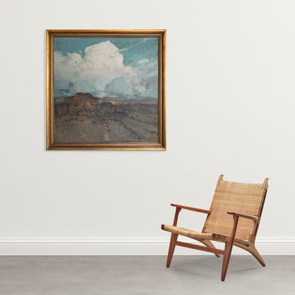 Catalan Landscape with Sky by Andreu Bosch i Canals (c.1920s)