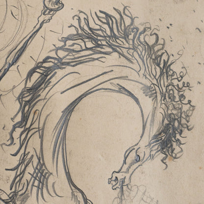 Don Quixote Attack Scene Drawing Julio Viera