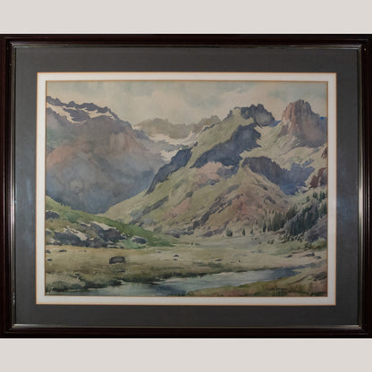 Mountain Landscape with Alpine Stream – Lluís Lleó Arnau
