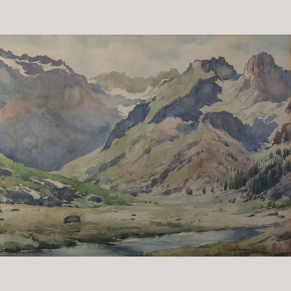 Mountain Landscape with Alpine Stream – Lluís Lleó Arnau