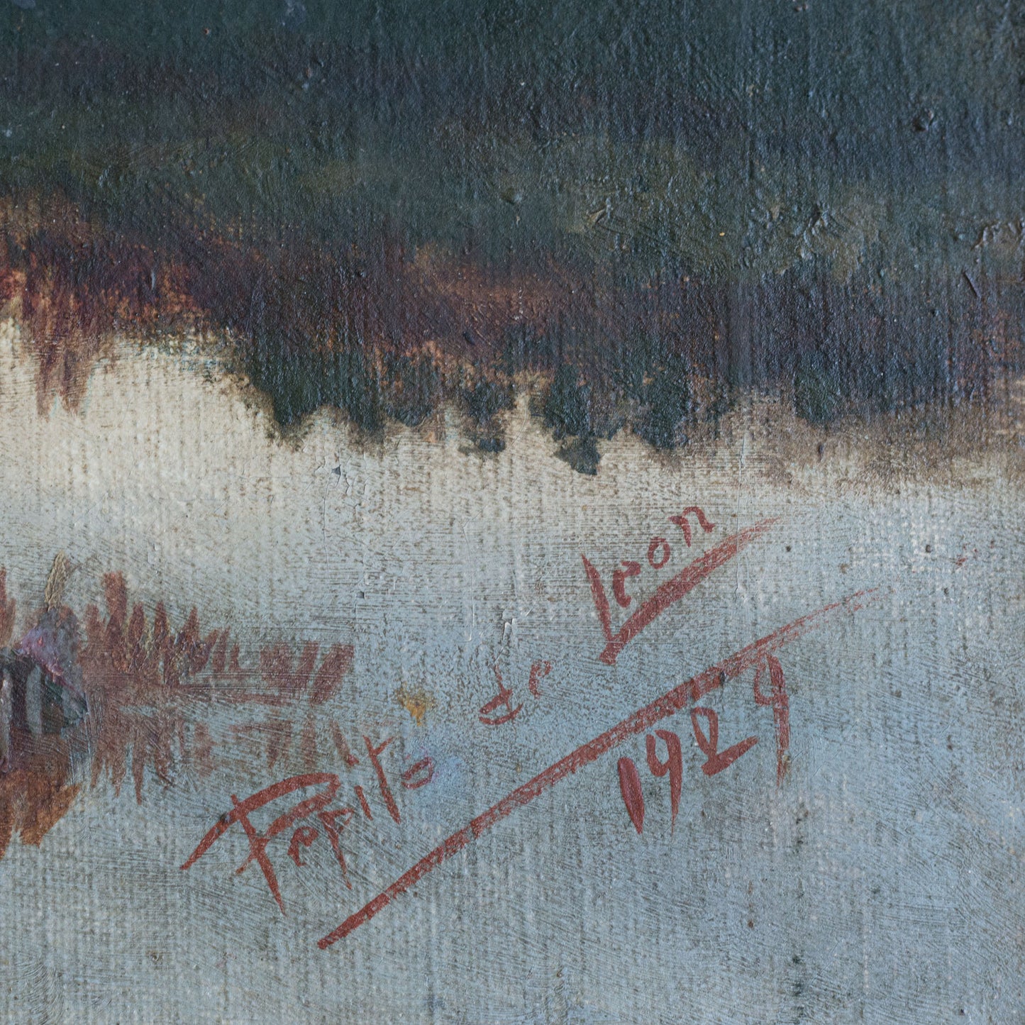 Lady Tending a Flock of Geese at Dusk or Dawn -  Barbizon  School Influenced