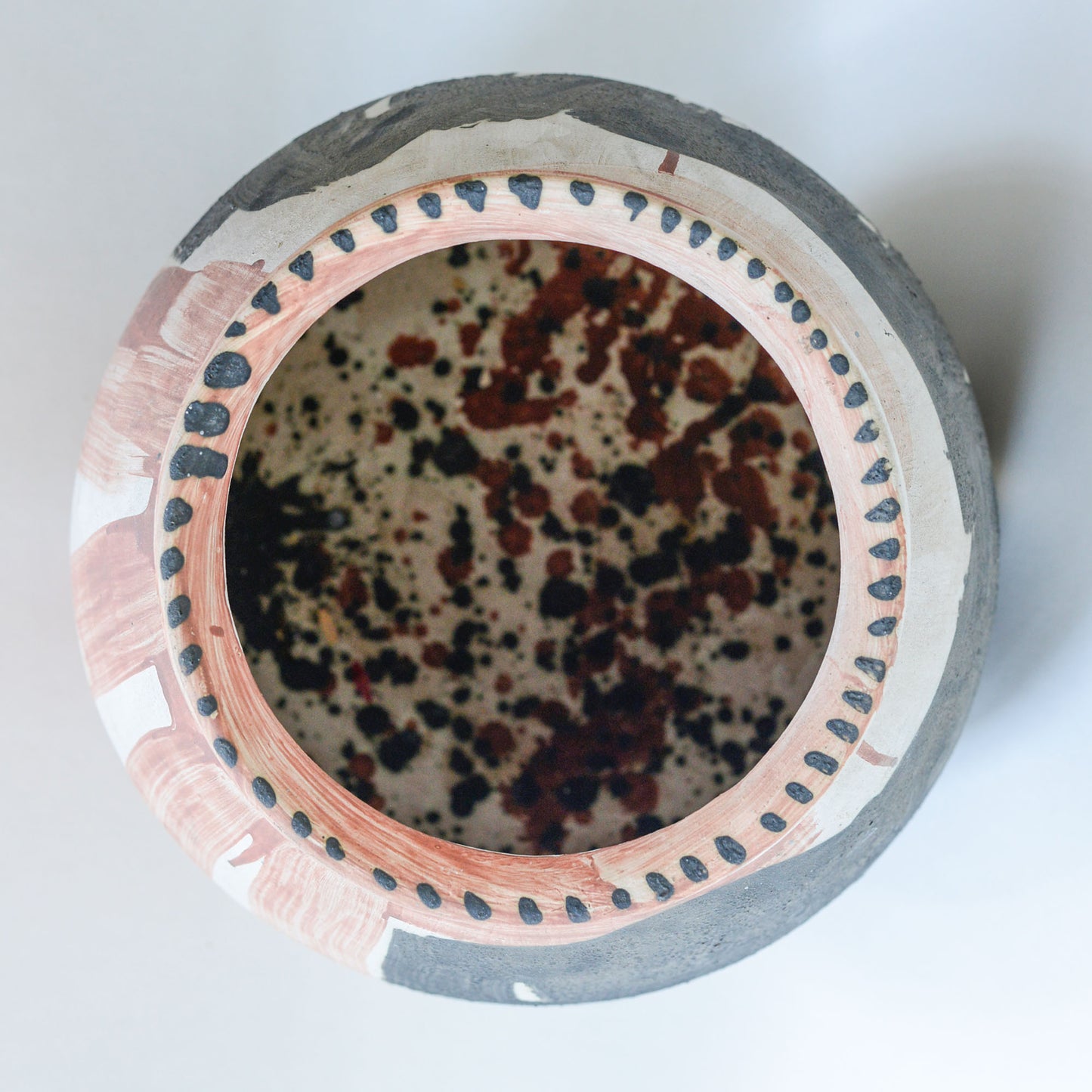 Large Abstract Signed Studio Pottery Vase