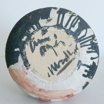 Large Abstract Signed Studio Pottery Vase