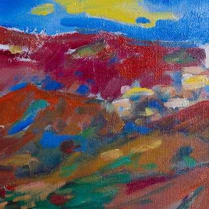 Fauvist landscape – 19th Century Oil on Canvas