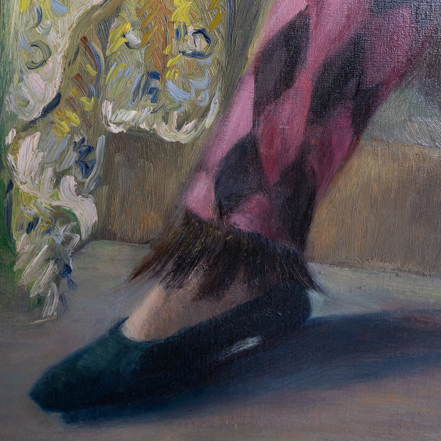 Harlequin Figure with Guitar – Follower of José Manuel Capuletti and Related Symbolist Artists