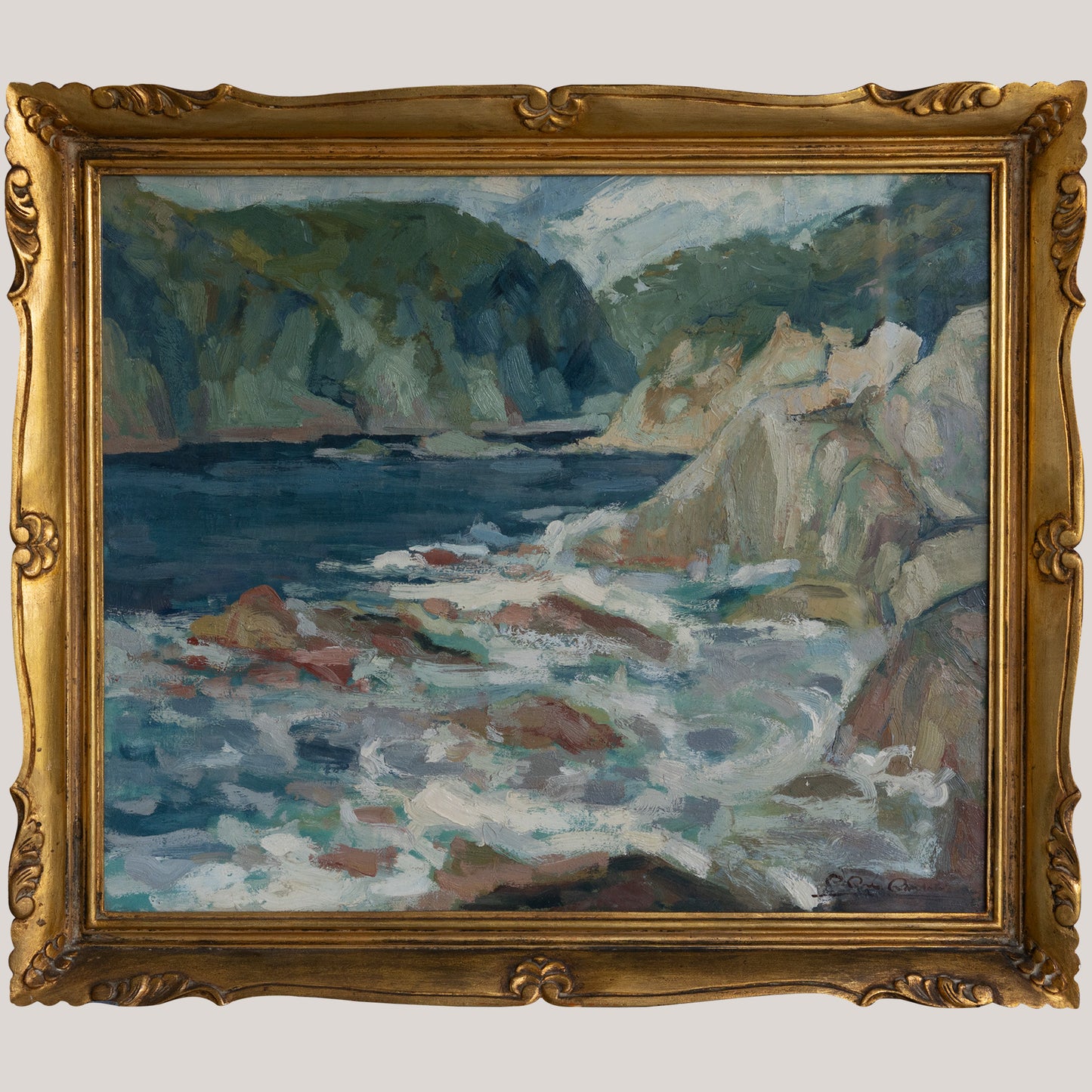 Post Impressionist Sea Scape - Signed