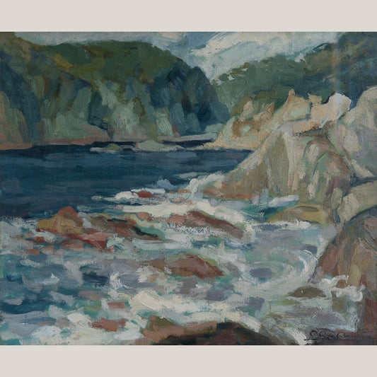 Post Impressionist Sea Scape - Signed