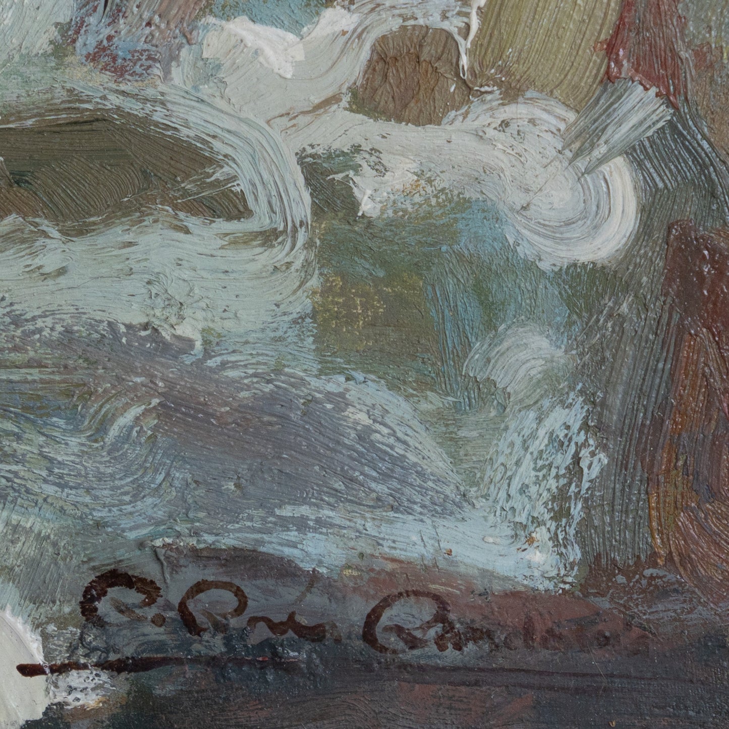 Post Impressionist Sea Scape - Signed