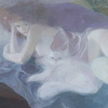 Female Figure with Cat – Emilia Castañeda Martínez