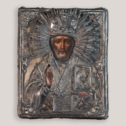Set of Four Antique Eastern Orthodox Religious Icons | Modern Decorative