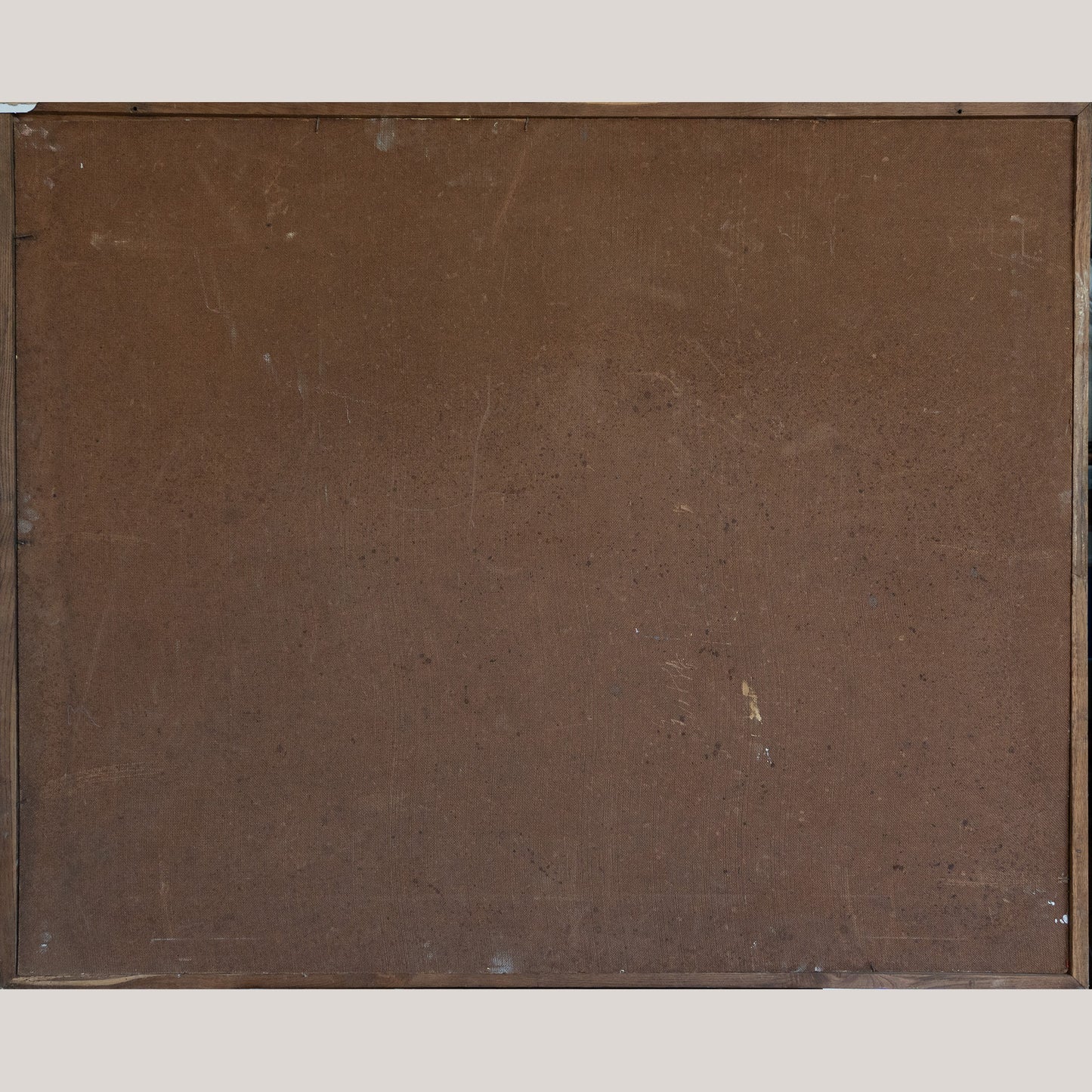 Large Abstract Oil Composition – Mid-20th Century - Signed Lita