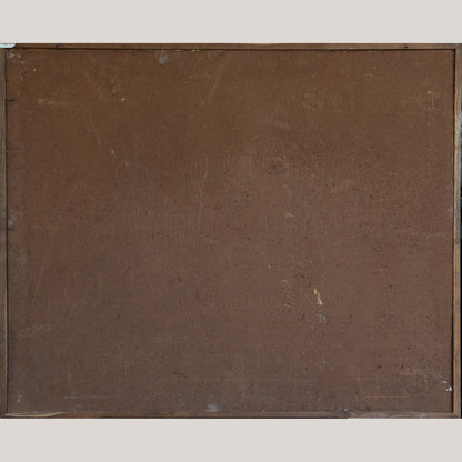 Large Abstract Oil Composition – Mid-20th Century - Signed Lita