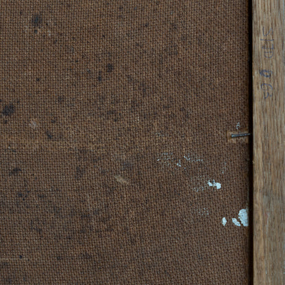 Large Abstract Oil Composition – Mid-20th Century - Signed Lita