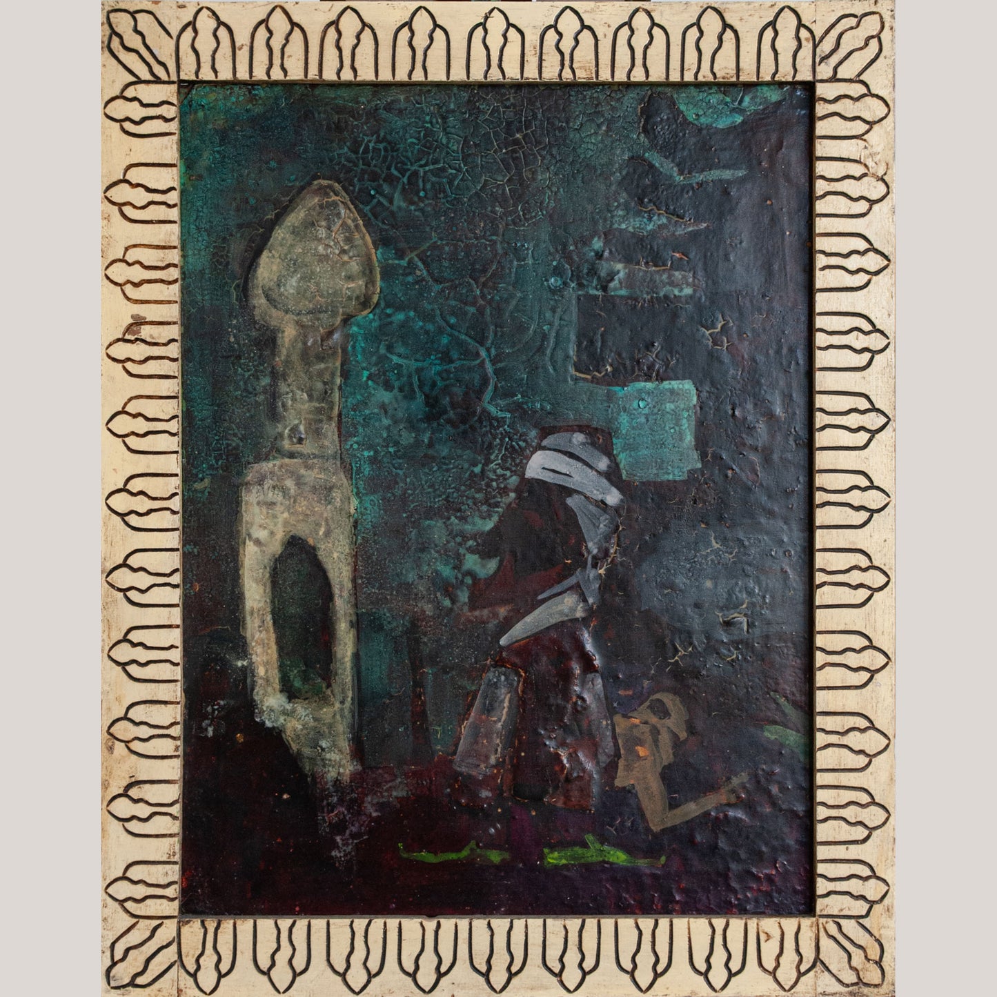 Symbolic Figure Composition – Circle of Hamed Nada (Egyptian, 1924–1990)