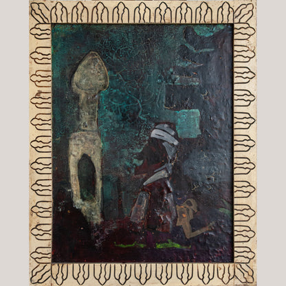 Symbolic Figure Composition – Circle of Hamed Nada (Egyptian, 1924–1990)