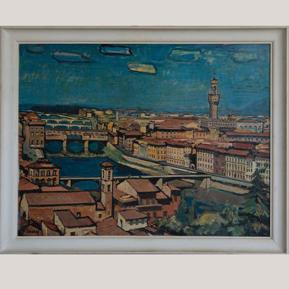Florence by Federico Lloveras – Large Framed Oleograph