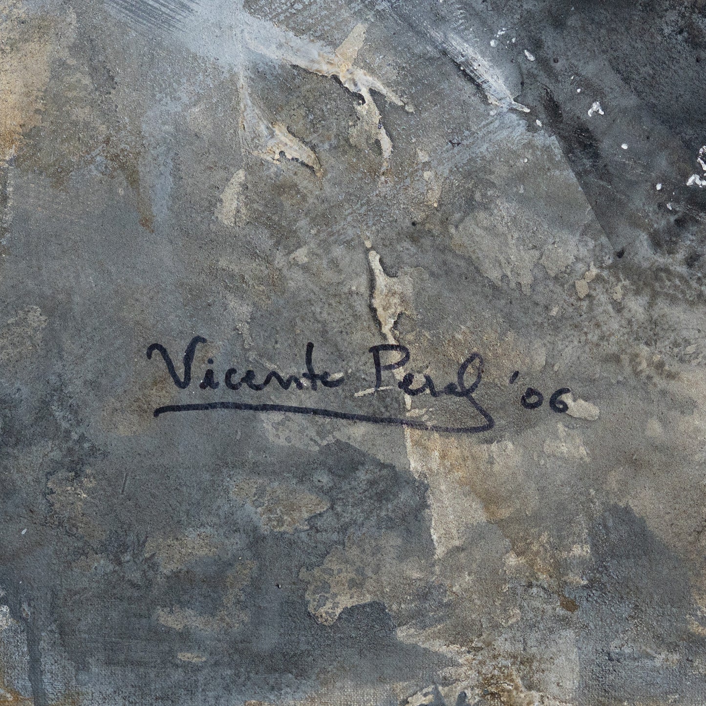 Abstract Expressionist Composition – Original Mixed Media on Canvas