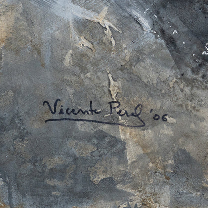 Abstract Expressionist Composition – Original Mixed Media on Canvas