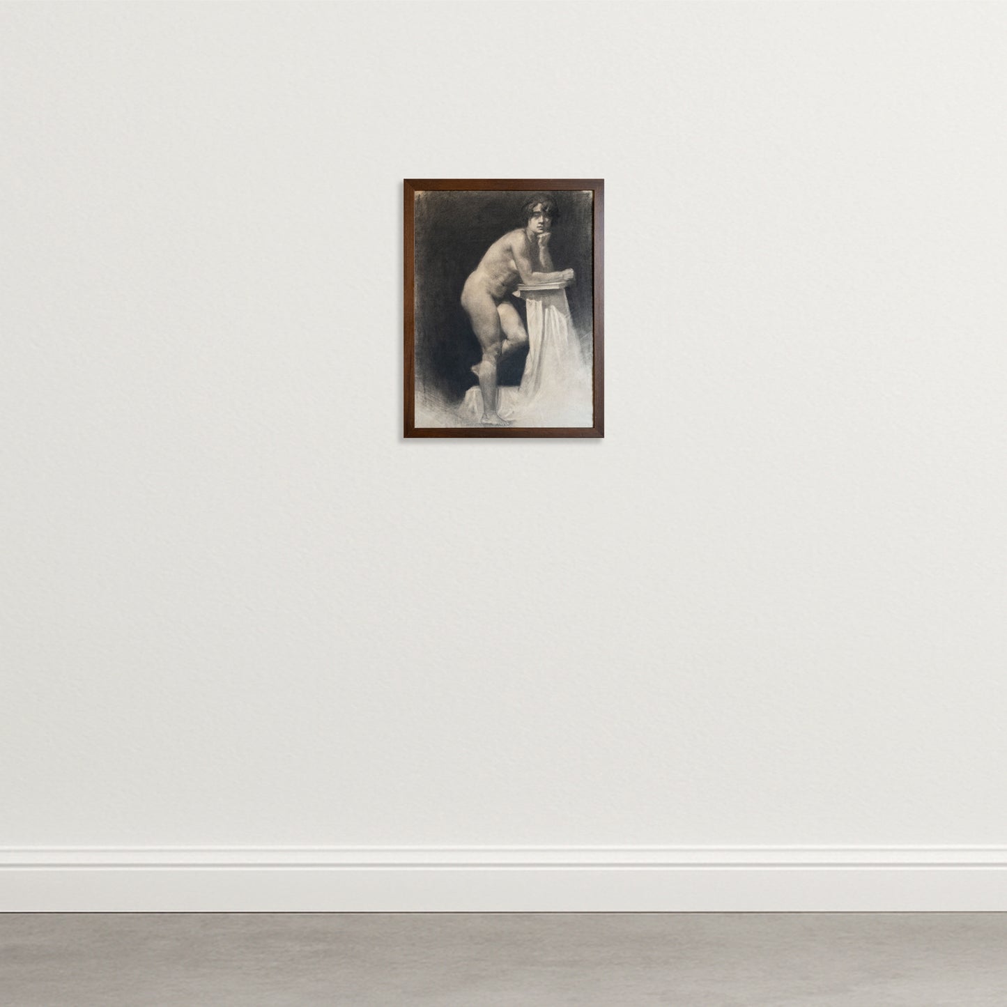 Male Nude Study – Artist Presently Unidentified