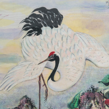 Pine and Cranes Landscape, attributed to Xue Hua