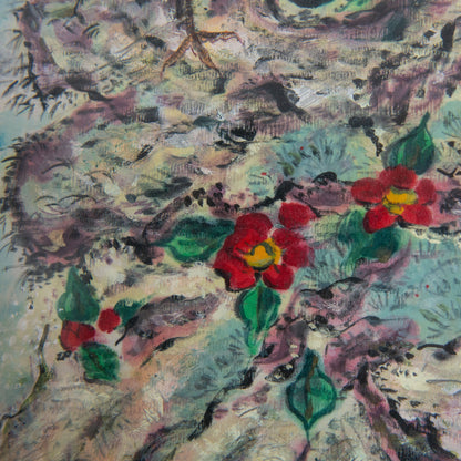 Pine and Cranes Landscape, attributed to Xue Hua