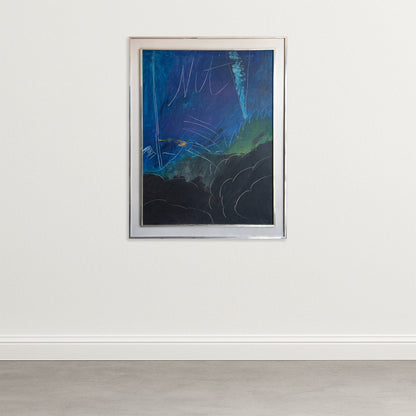 Abstract Nocturnal Composition – Signed, Artist Presently Unidentified