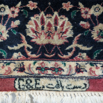 Vintage Hand-Knotted Signed Tabriz Rug, 258 × 158 cm