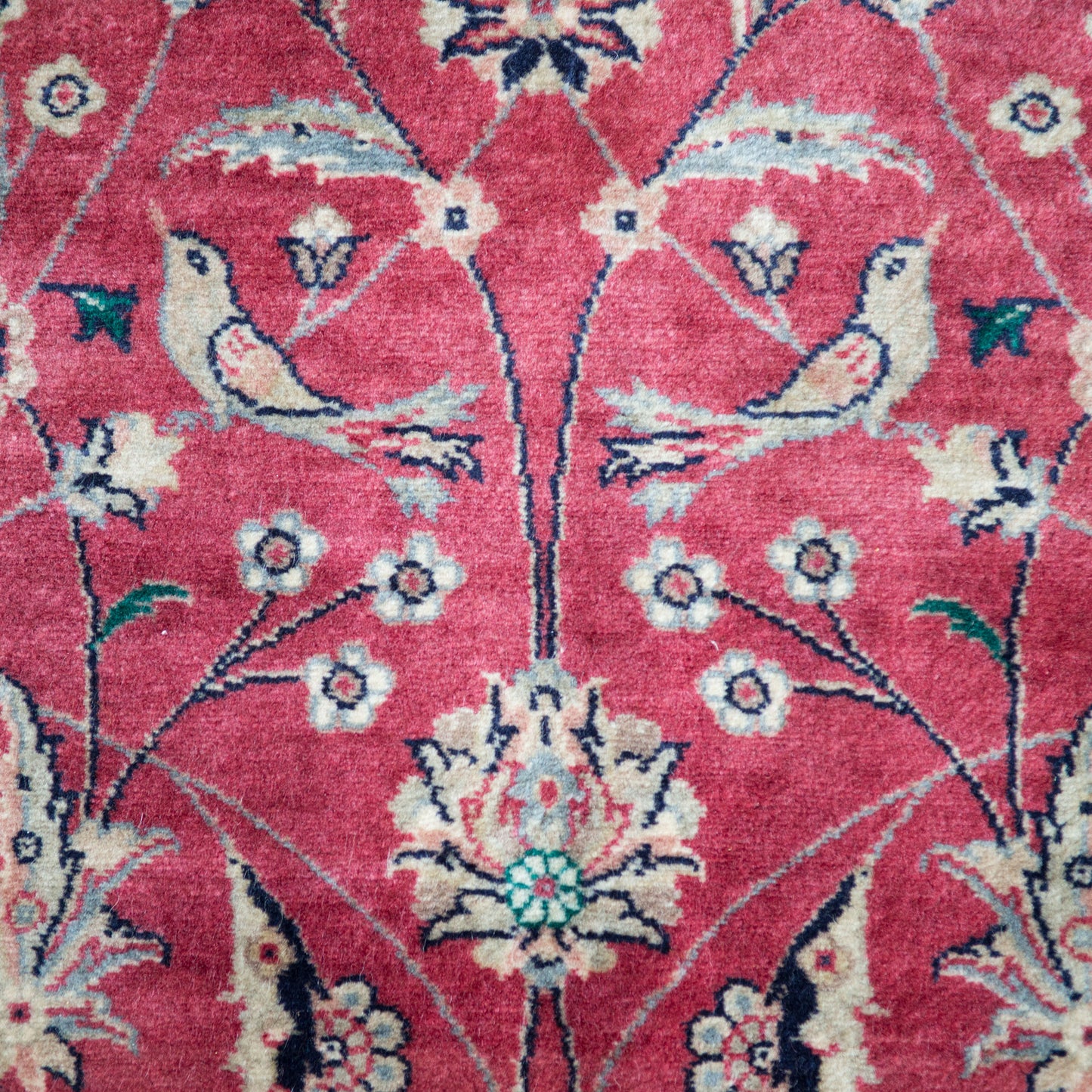 Vintage Hand-Knotted Signed Tabriz Rug, 258 × 158 cm