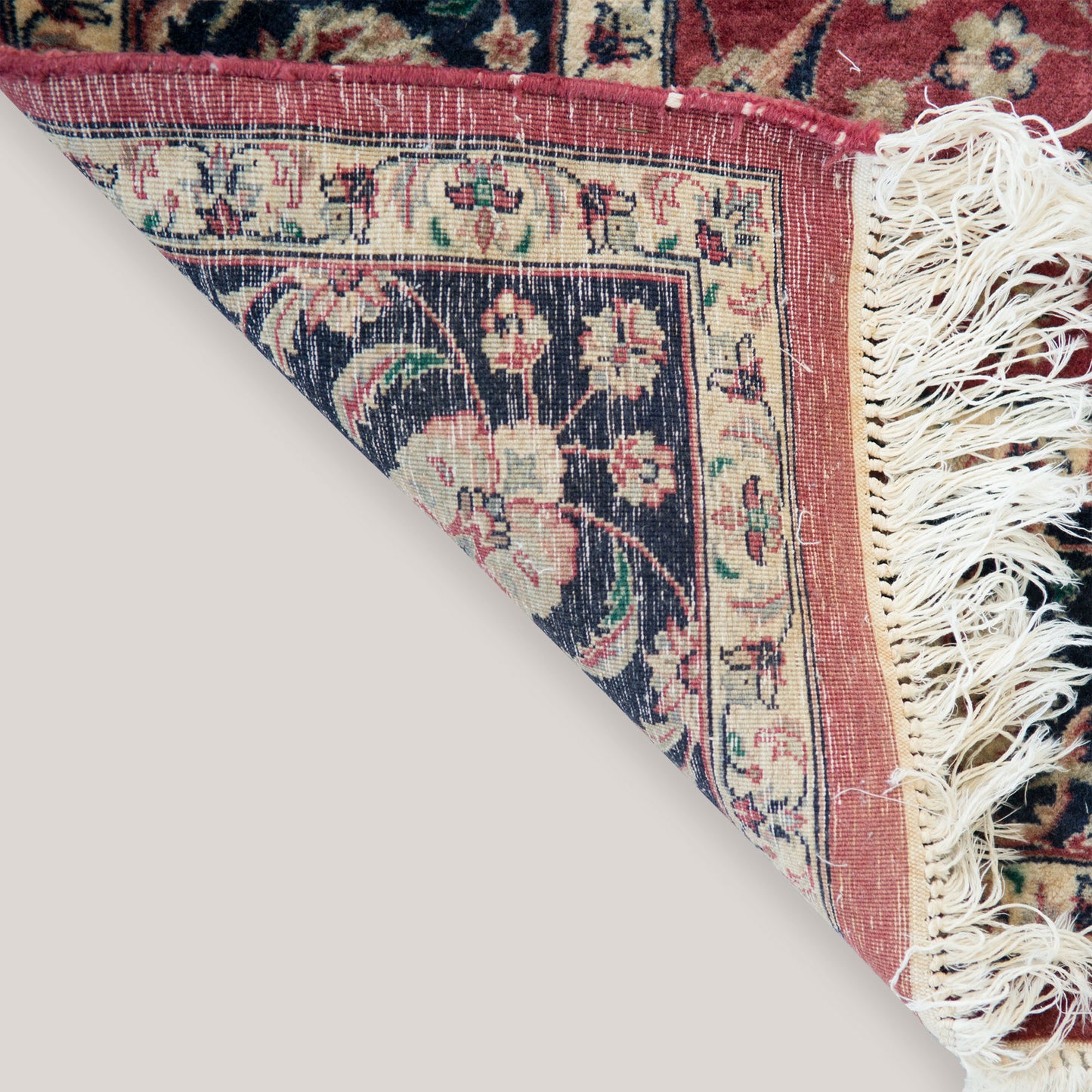 Vintage Hand-Knotted Signed Tabriz Rug, 258 × 158 cm