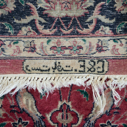 Vintage Hand-Knotted Signed Tabriz Rug, 258 × 158 cm